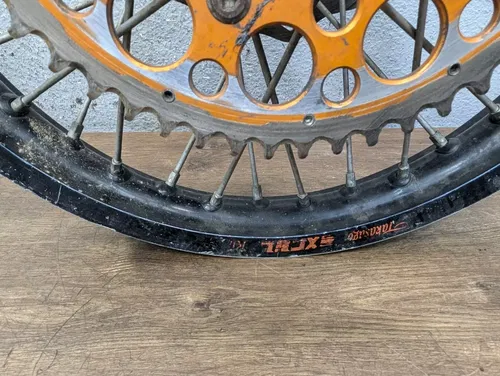 2009 KTM 450 XC-W OEM Rear Wheel w/ Sprocket and Rotor 18x2.15 - 7801000104430