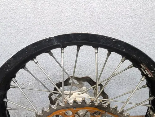 2009 KTM 450 XC-W OEM Rear Wheel w/ Sprocket and Rotor 18x2.15 - 7801000104430