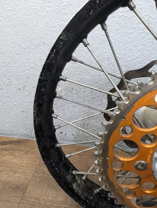 2009 KTM 450 XC-W OEM Rear Wheel w/ Sprocket and Rotor 18x2.15 - 7801000104430