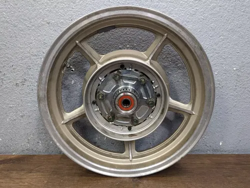 1995 YAMAHA VIRAGO 750 XV750 OEM LIGHT GOLD REAR WHEEL RIM - 42H-25338-01-P1