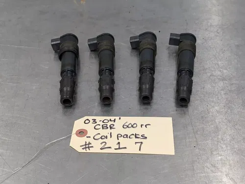 2003-2004 HONDA CBR600RR OEM IGNITION COILS COIL SPARK PLUG CAPS - 30700-MEE-641