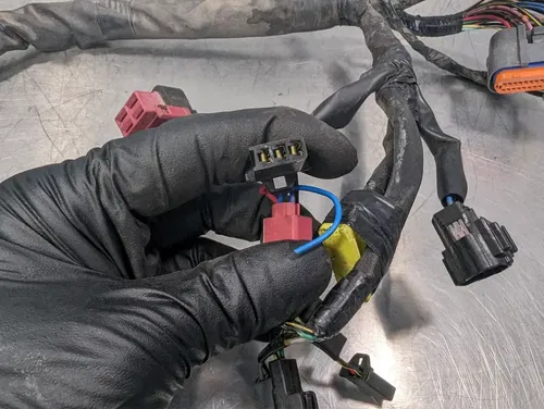 2007-2008 KAWASAKI NINJA ZX6R OEM MAIN ENGINE WIRING HARNESS MOTOR WIRE LOOM