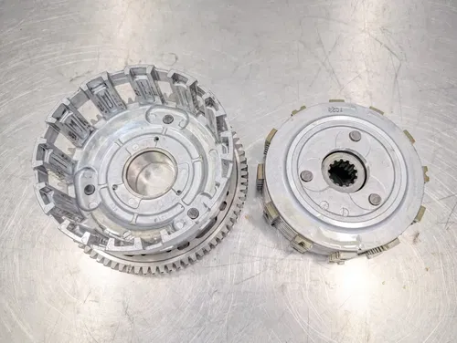 2007-2008 KAWASAKI NINJA ZX6R OEM COMPLETE CLUTCH PLATES BASKET HUB