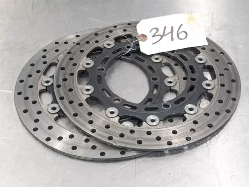 2001-2002 YAMAHA YZF R6 OEM STRAIGHT FRONT LEFT RIGHT BRAKE ROTORS DISCS