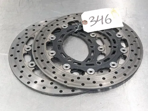 2001-2002 YAMAHA YZF R6 OEM STRAIGHT FRONT LEFT RIGHT BRAKE ROTORS DISCS