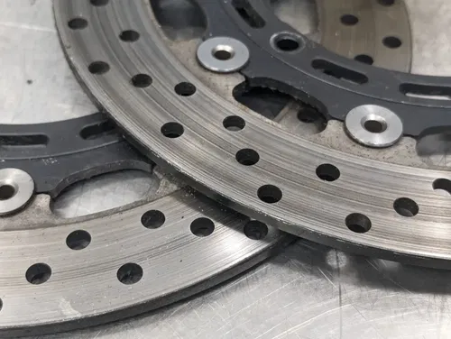 2001-2002 YAMAHA YZF R6 OEM STRAIGHT FRONT LEFT RIGHT BRAKE ROTORS DISCS