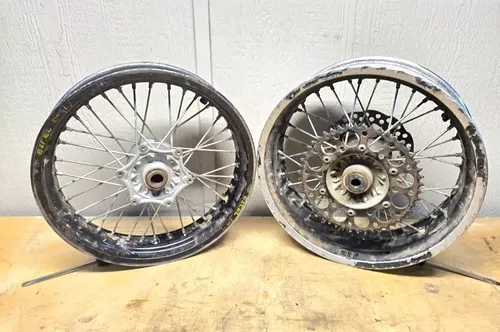 450 KTM SMR 2006-2007 FRONT & REAR WHEEL SET 16.5" x 3.5" / 17" x 5" - TUBELESS