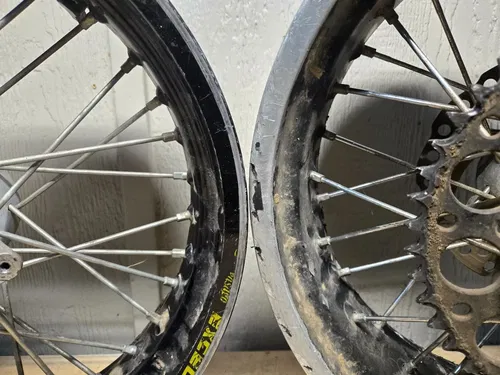 450 KTM SMR 2006-2007 FRONT & REAR WHEEL SET 16.5" x 3.5" / 17" x 5" - TUBELESS