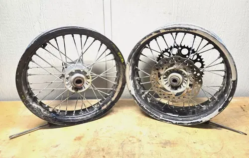 450 KTM SMR 2006-2007 FRONT & REAR WHEEL SET 16.5" x 3.5" / 17" x 5" - TUBELESS