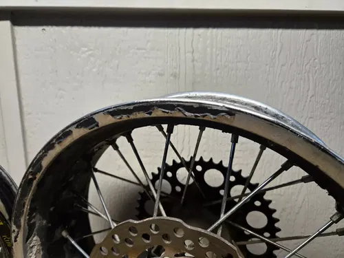 450 KTM SMR 2006-2007 FRONT & REAR WHEEL SET 16.5" x 3.5" / 17" x 5" - TUBELESS