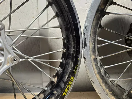 450 KTM SMR 2006-2007 FRONT & REAR WHEEL SET 16.5" x 3.5" / 17" x 5" - TUBELESS