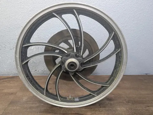 1982 YAMAHA VIRAGO 750 XV750 OEM FRONT WHEEL AND BRAKE ROTOR - 4H7-25168-29-98