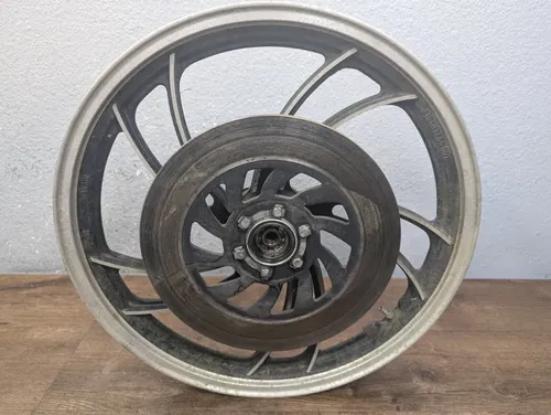 1982 YAMAHA VIRAGO 750 XV750 OEM FRONT WHEEL AND BRAKE ROTOR - 4H7-25168-29-98