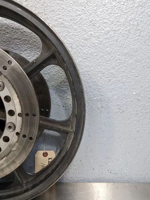 1994 Kawasaki KZ1000 KZ1000P Police OEM Front Wheel Rim w/ Brake Disc 18x2.15