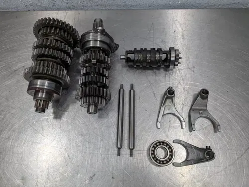 2004-2009 Yamaha FZ6 FZ6R OEM Transmission Drum Shaft Fork Gears
