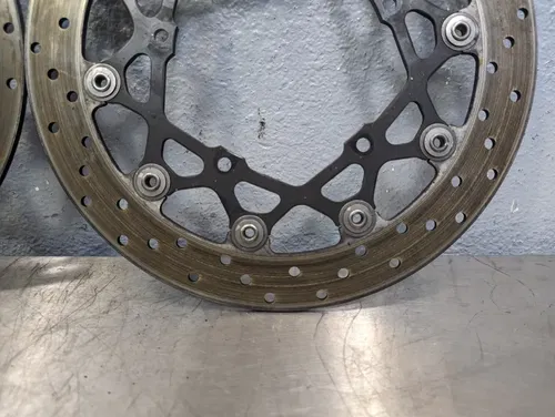 06-16 YAMAHA FZ1 FRONT LEFT/RIGHT BRAKE ROTORS DISCS 5D0-2581T-10-00