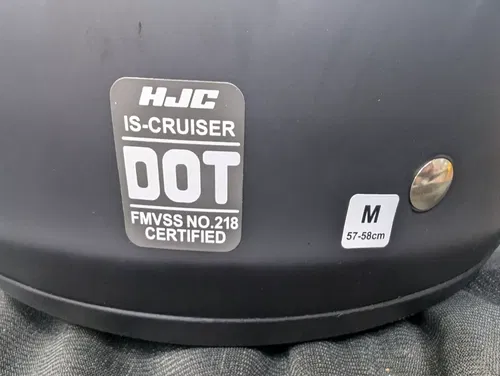HJC IS-Cruiser Motorcycle Open Face Helmet Matte Black - M 57-58 cm