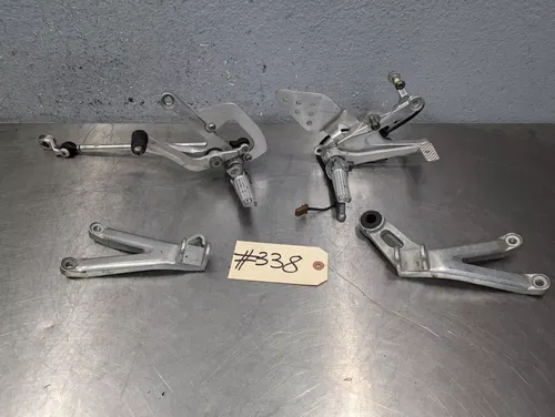 01-02 Yamaha YZF R6 LEFT RIGHT REARSET REAR SET FOOT PEG FULL SET SHIFTER BRAKE