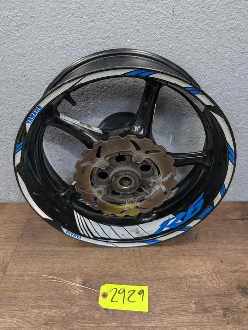 2007 YAMAHA YZF R6 OEM REAR WHEEL BACK RIM ROTOR HUB - 5SL-25338-00-98