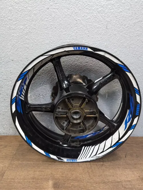 2007 YAMAHA YZF R6 OEM REAR WHEEL BACK RIM ROTOR HUB - 5SL-25338-00-98