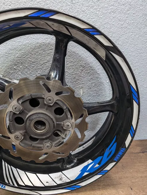 2007 YAMAHA YZF R6 OEM REAR WHEEL BACK RIM ROTOR HUB - 5SL-25338-00-98