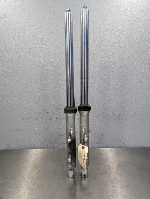 99-02 YAMAHA YZF R6 YZFR6 OEM RIGHT LEFT FRONT SUSPENSION FORKS *SMALL BEND