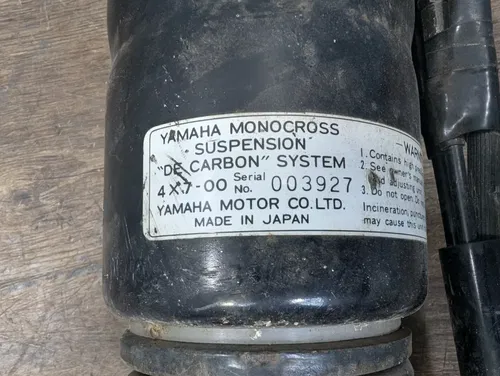 1981-1983 YAMAHA VIRAGO XV750 OEM REAR SHOCK SUSPENSION DAMPER - 4X7-22201-00-00