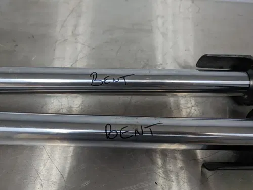 2008 KAWASAKI NINJA 250R 2008-2012 OEM FRONT FORKS SHOCK SUSPENSION SET #5 BENT