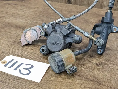 06-09 YAMAHA YZF R6 OEM REAR BRAKE CALIPER MASTER CYLINDER CALIPER RESERVIOR
