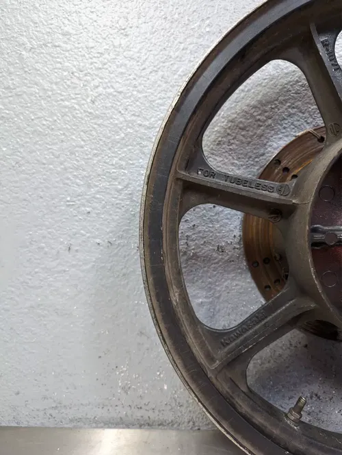 1994 Kawasaki KZ1000 KZ1000P Police OEM Rear Wheel Rim w/ Brake Disc 18x2.5