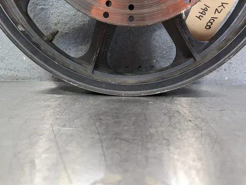 1994 Kawasaki KZ1000 KZ1000P Police OEM Rear Wheel Rim w/ Brake Disc 18x2.5