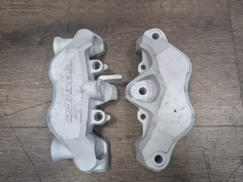 2005-2006 Kawasaki Ninja ZX6R ZX636 OEM Front Brake Caliper Lot - Unpainted