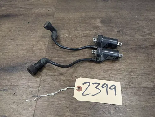 2007 Suzuki GS 500 GS500F OEM Ignition Coils Spark Plug Wires - 33410-01D00