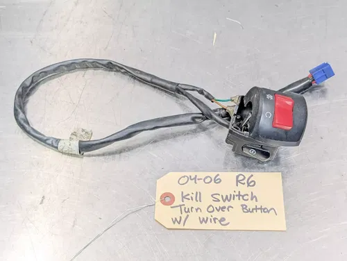 03-04 Yamaha 06-09 YZF R6 OEM Right Clip On Handle Kill Off Start Switch