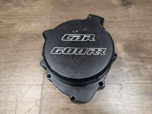 2005-2006 Honda CBR600RR Left Side Engine Stator Crankcase Generator Cover Black