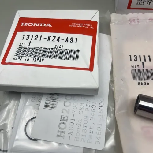 New Genuine Honda Piston Kit Set Rings Pin Clips 00-02 CR125
