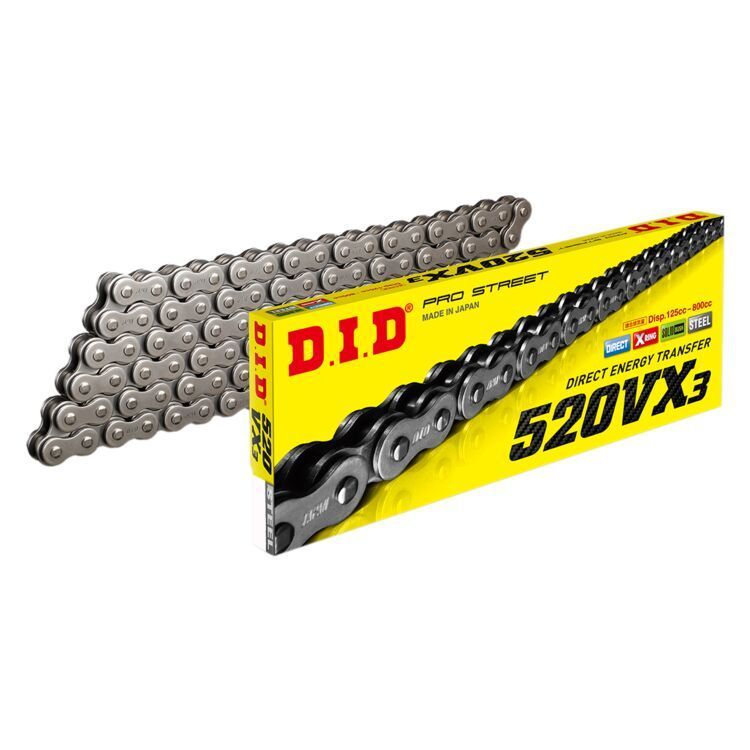 DID 520VX3 X-Ring Silver Chain