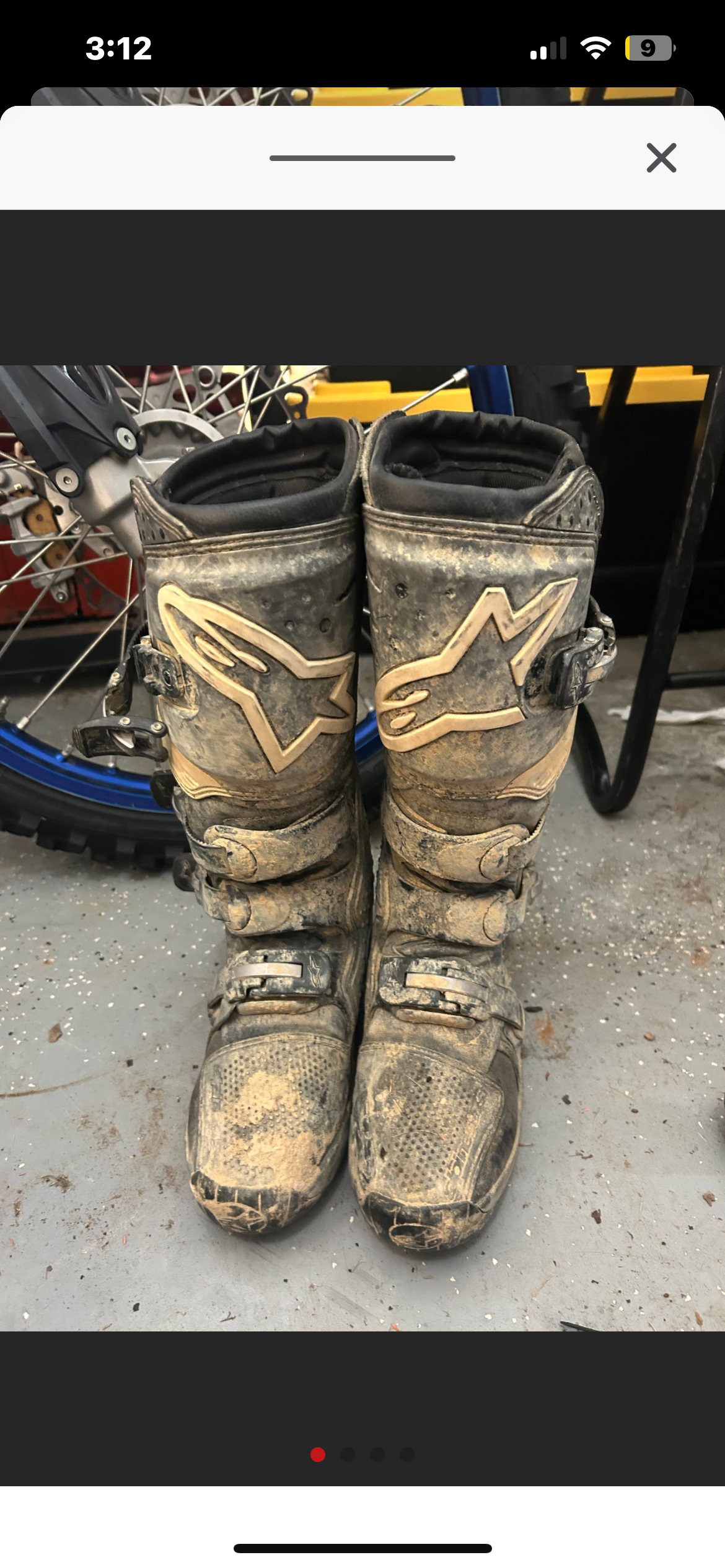 Alpinestar tech 3 Size 8