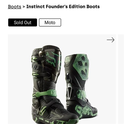 Fox Founders Limited Edition Boots - Size 10 - New In Box