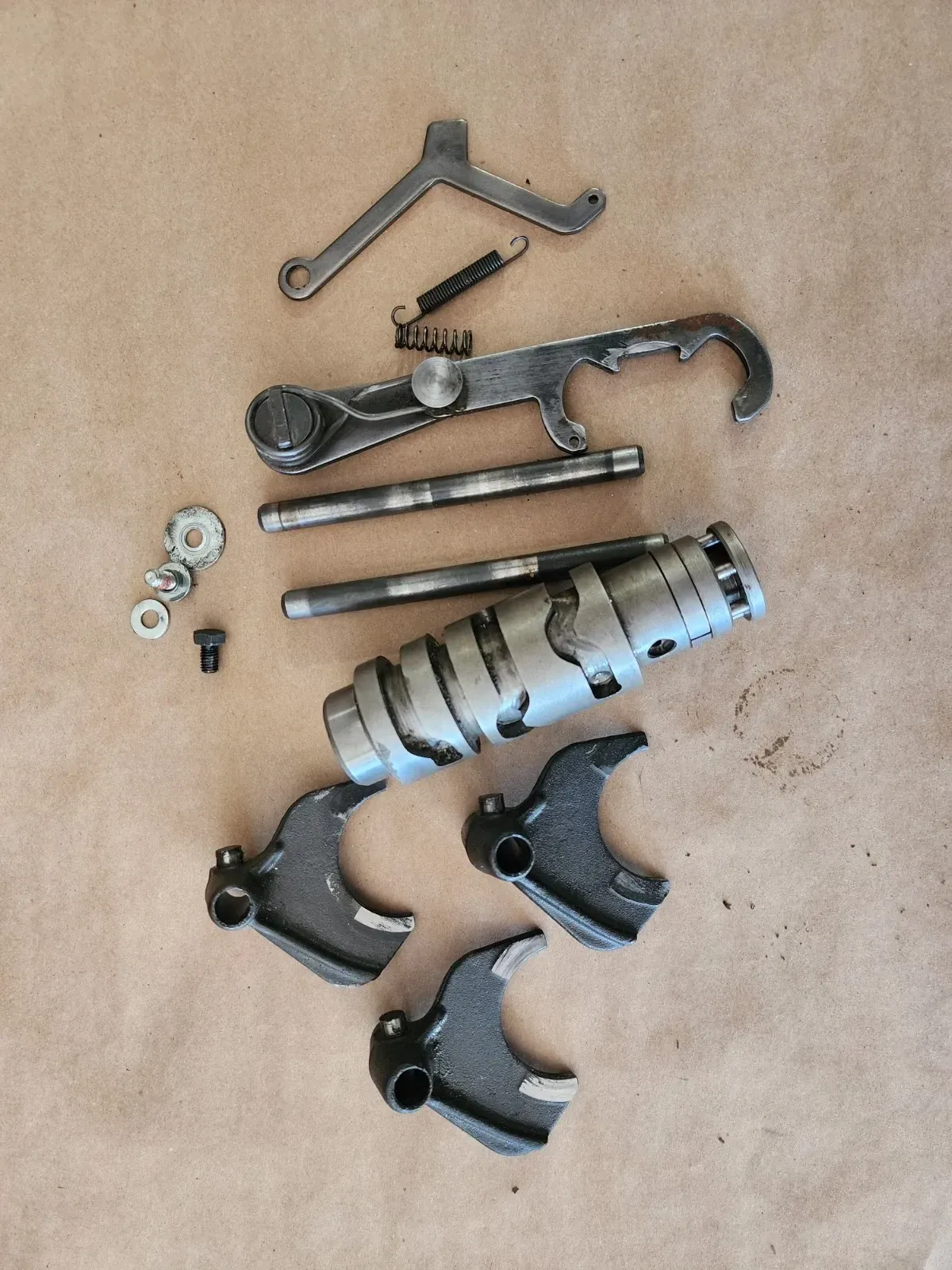 1987 Husqvarna 250 XC Shift Drum and Forks