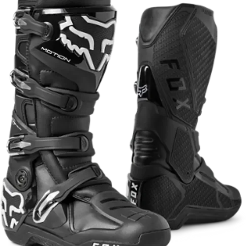 Fox Racing Motion Boots Size 10.5 Black # 29682-001-10.5
