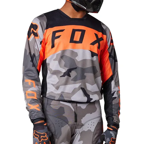 Fox Racing 180 BNKR Jerseys Grey/Camo (Size Xl)#28827-033-XL