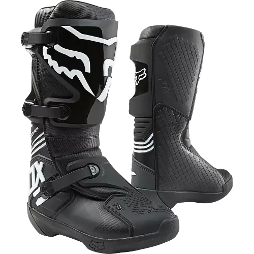 Fox Racing Comp Boots Size 8 Black # 25839-001-8