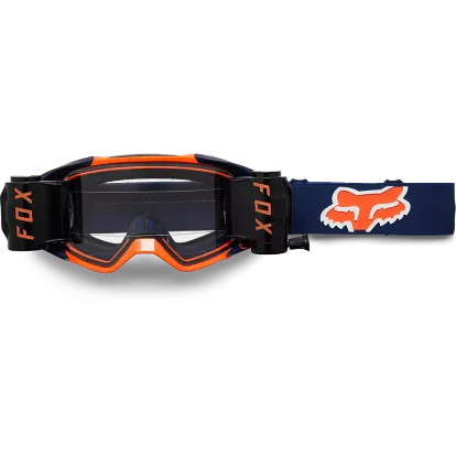Fox Racing Vue Stray Roll OFF Goggles NVY/ORG #25829-425-OS