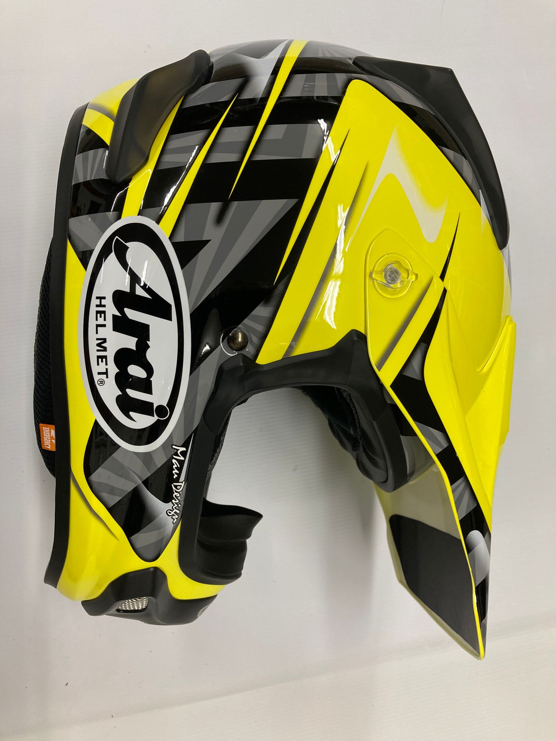 ほぼ新品】Arai VX-PRO4 ヘルメット ブラック/イエロー、スライ