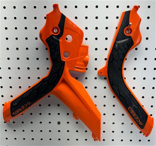 USED Acerbis X-Grip Frame Guard Orange/Black