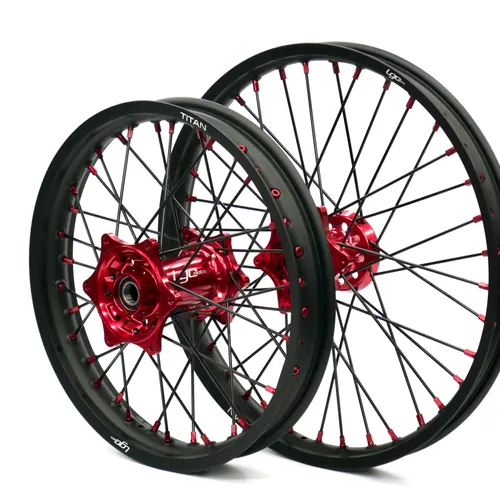 NEW LGC TITAN wheels 21/19 KTM, Gas Gas, Husq Red Hub