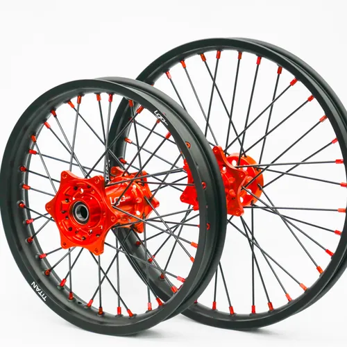 NEW LGC TITAN wheels 21/19 KTM, Gas Gas, Husq Orange