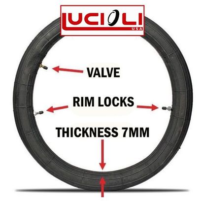 Lucioli Rear Inner Tube - 7mm Enduro tube