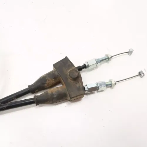 Suzuki RMZ250 - Stock Throttle Tube w/ Cables Set Housing - 2018 RM-Z 250 OEM